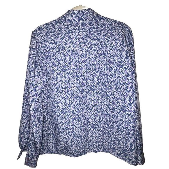 VTG Pendleton Country Sophisticates Blouse Wmn Sz 14? Purple‎ Cottagecore USA - Picture 2 of 8